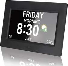 Digital Clock for Seniors with Day Date Time Large Display - 7 Inch Large Print