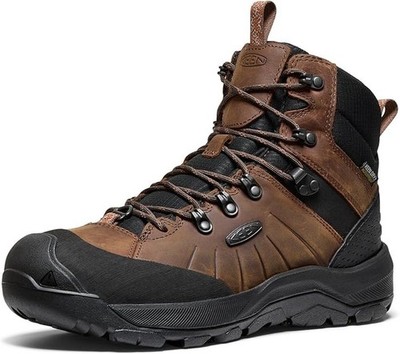 Keen Mens Revel 4 Mid Height Polar Snow Boots Dark Earth Caramel Size 10 New
