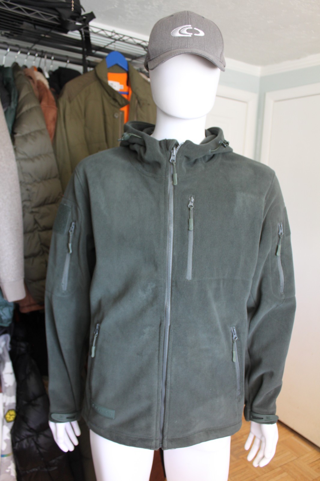 Baerskin Men's Fleece-Lined Tactical Hoodie Jacket - Waterproof & Warm