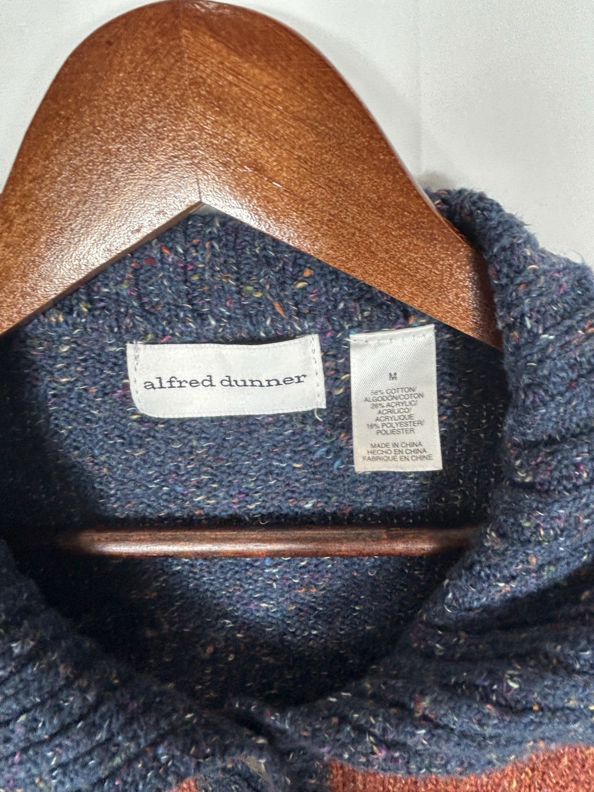 Vintage Alfred Dunner Collared Patchwork Cardigan… - image 5