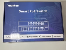 YuanLey 18 Port Gigabit PoE Switch With 16 Poe Unmanaged with 2 1000Mbps Uplink