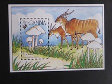 Znaczki motywy grzybowe, Gambia, blok 239/40 postfr.