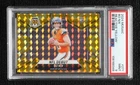 2024 Panini Mosaic NFL Debut Reactive Yellow Prizm Bo Nix PSA 9 MINT Rookie RC