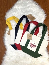 Trader Joe’s Mini Canvas Tote Bag – Limited Edition Grocery Tote - Red -  NWT