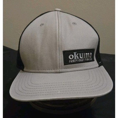 Okuma Snapback Two-toned Hat Adjustable Mesh Back Cap Gray Black