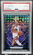 2022 Panini Mosaic Ryan Rollins Genesis RC #245 SSP PSA 10 Bucks Star Pop 3
