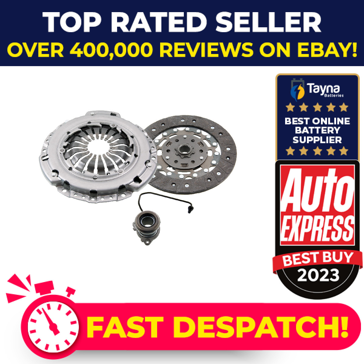 Clutch Kit 3pc (Cover+Plate+CSC) 218mm ADW1930133 Blue Print 55352048S8 Quality