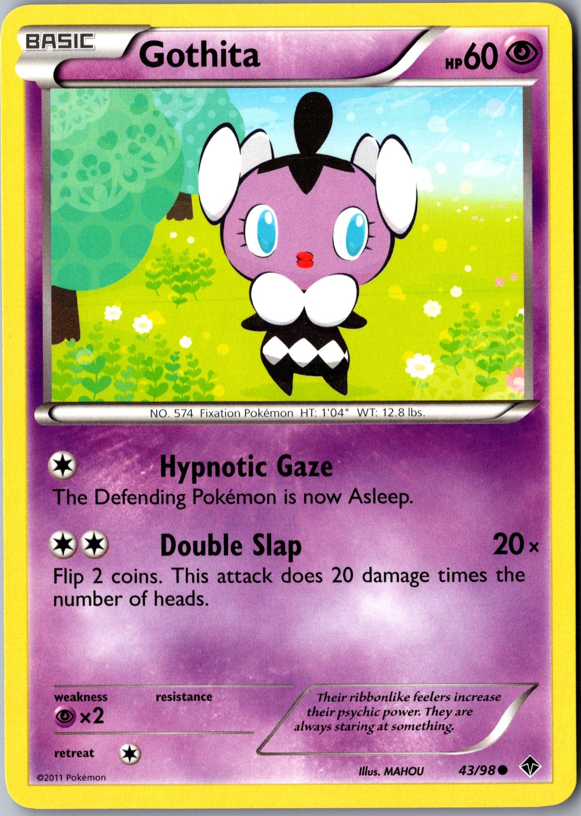Gothita 43/98 Common Emerging Powers Lightly Played Pokemon Card TCG Single
