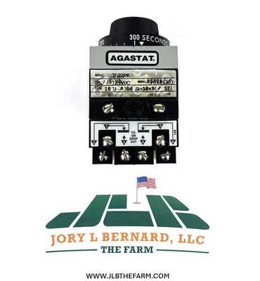 AGASTAT, TE CONNECTIVITY, MODEL 7022PK, TIMING RELAY, 125 VDC, 1-300 SEC, NEW