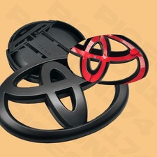 1pcs For 2012-2018 Corolla 3d Matte Blackout Rear Badges Tailgate Emblem Overlay
