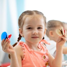 Castanets for Kids 1/2 Pieces Wooden Castanets Baby Musical Wooden Instruments