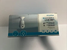 LaView 4MP Bulb Security Camera 2.4GHz,360° 2K Cameras White 