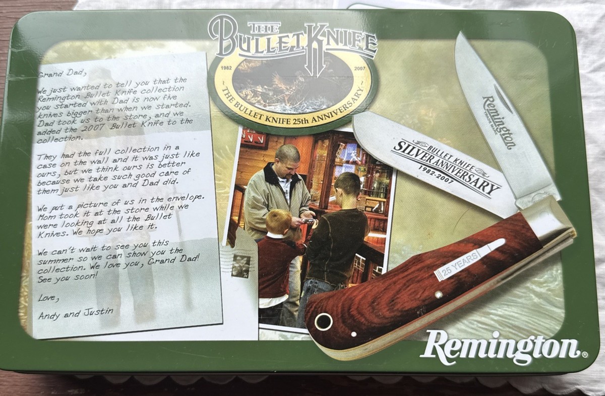 Remington Bullet Knife Silver Anniversary 1982-2007 | eBay