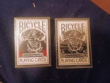 Bicycle Black Tiger And Black Deck Tiger Playing Cards