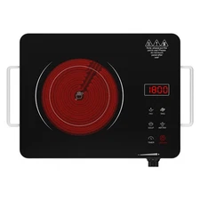 Nafewin 1800W Portable Electric Cooktop  Electric Stove Infrared Single Burner