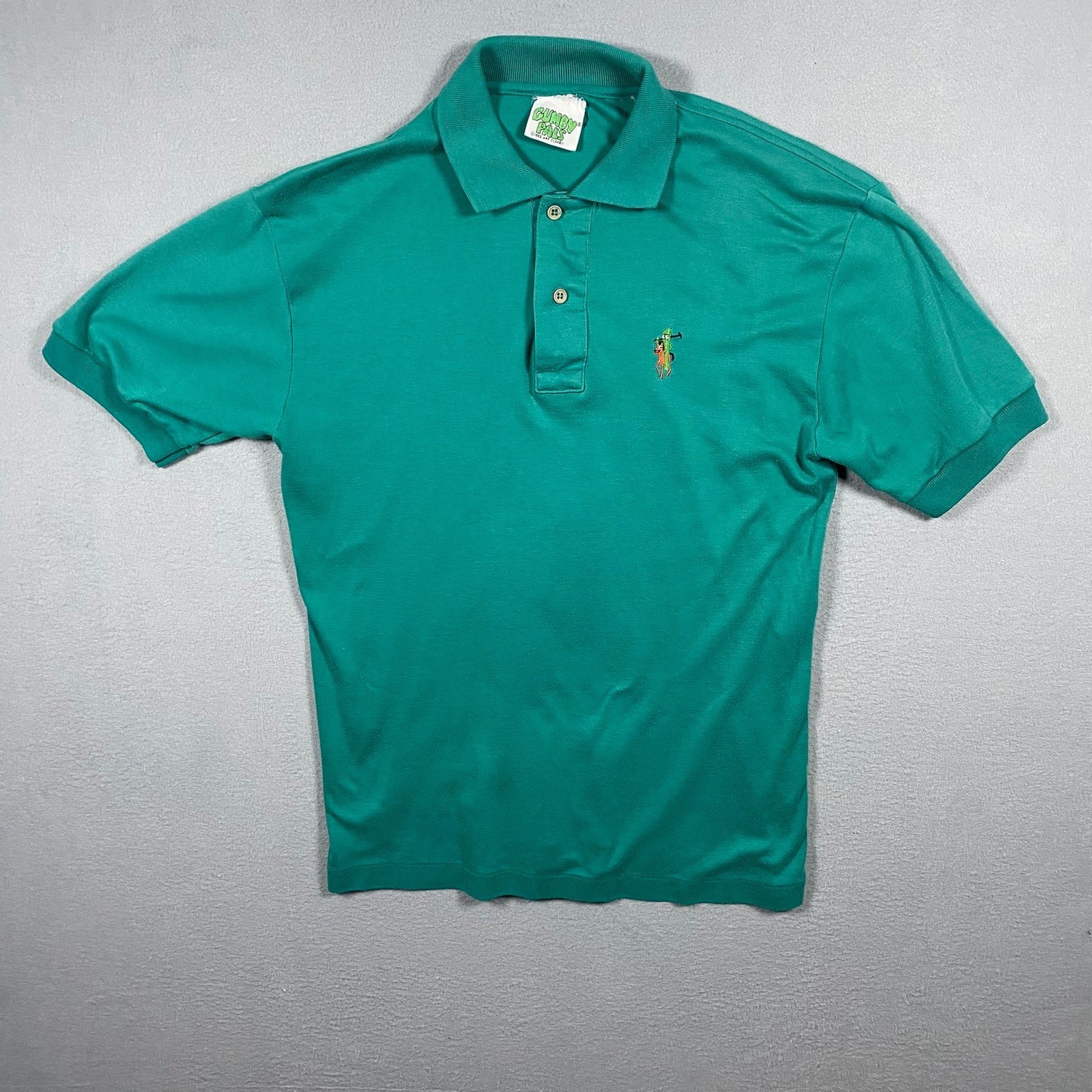 Vintage 1983 Gumby Pals Green Polo Shirt Gumby an… - image 2