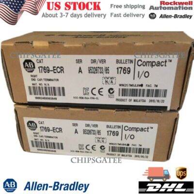 New Sealed Allen-Bradley 1769-ECR /A CompactLogix Right End Cap 1769ECR