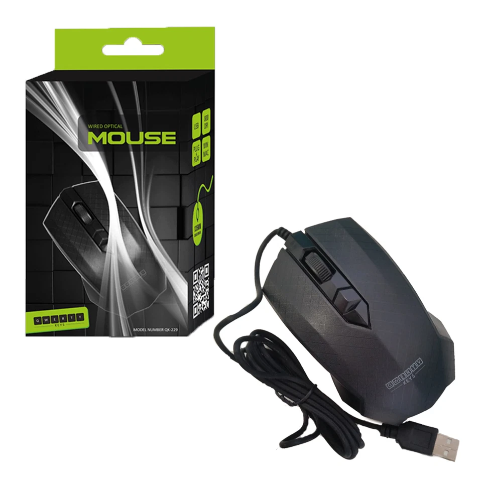 CLEARANCE -100 Mice Sleek Modern USB Wired Optical 3D Computer Mouse Windows Mac - Image 2 of 4