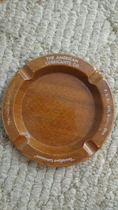 Vintage Metal Ashtray Dayton Ohio The American Lubricant Co 4 1 2 Diameter Ebay