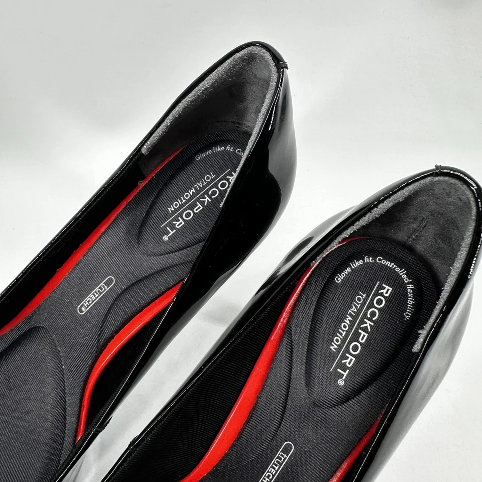 Tacón de salón Rockport Total Motion A11798 negro para mujer talla 8,5 M sin cordones Foto 4 de 4