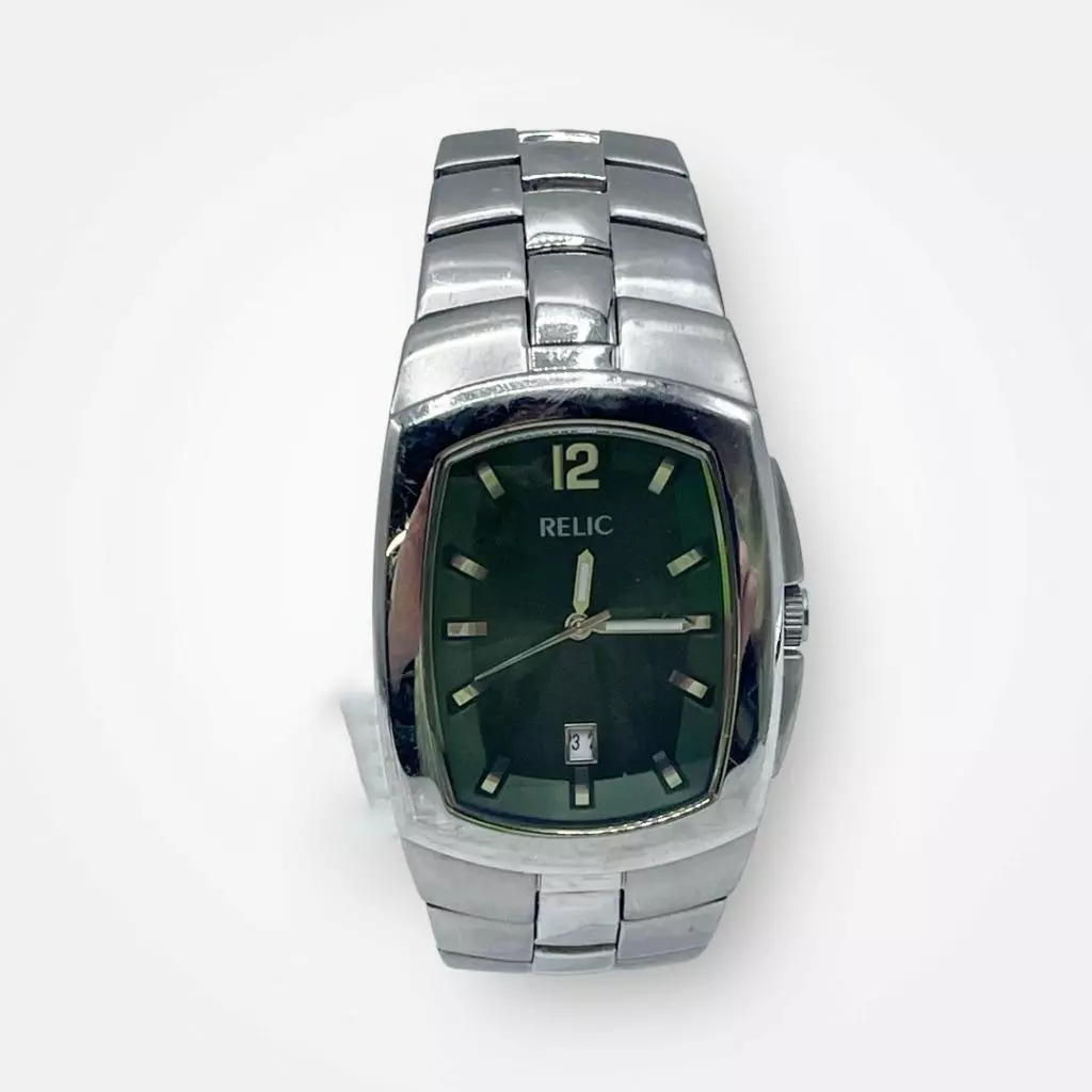 Relic men's stainless steel watch sale