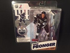 Chris Pronger Oilers Signed Auto McFarlane Action Figure Figurine COA