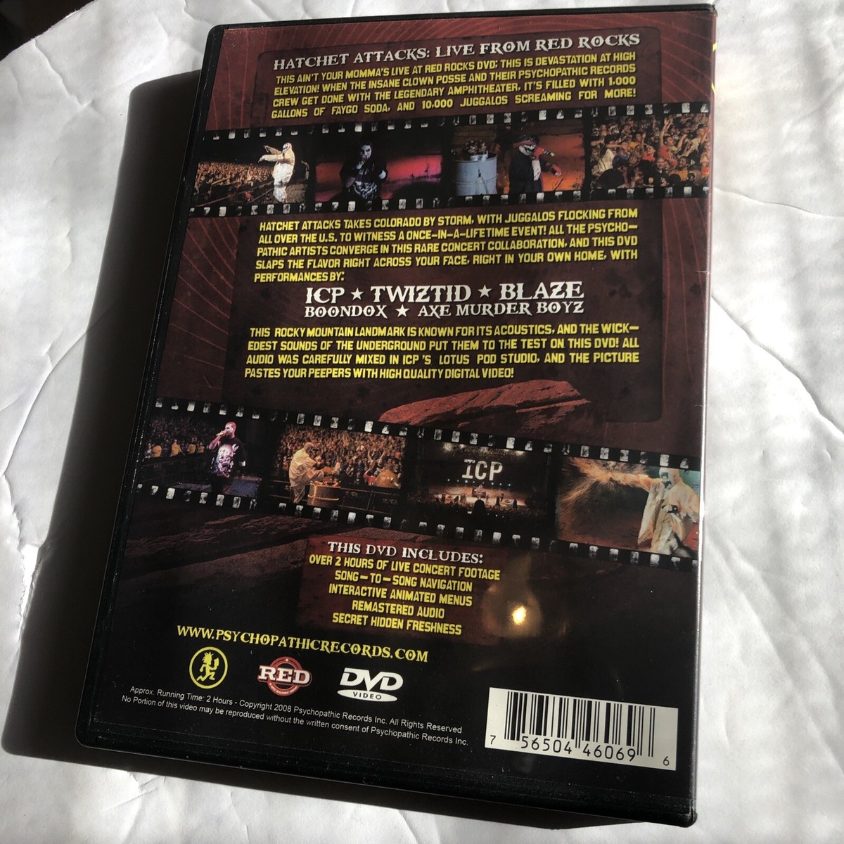 Hatchet Attacks Live From Red Rocks DVD ICP Insane Clown Posse