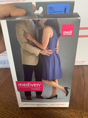 mediven comfort, 15-20 mmHg, Thigh High Open Toe Natural Size III 18603