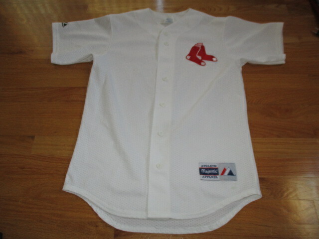 Majestic BOSTON RED SOX Socks Button-Down (SM) Mesh Jersey