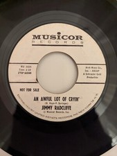 The Forgotten Man/An Awful Lot Of Cryin'  Jimmy Radcliffe Musicor MU 1024 Promo