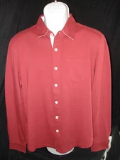 The Normal Brand Puremeso Solid Pink Button Ft. L/S Soft Cotton Blend Sz. M