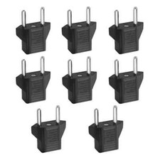 8 PCS American USA to European Outlet Plug Adapter
