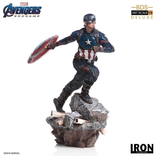 1/10 Iron Studios Avengers: Endgame Captain America Deluxe BDS Art Statue Figure - Picture 13 of 13