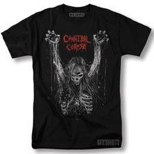 Canibal Corpse Shirt Rock Merch Concert Tour Vntg Graphic Design T-Shirt
