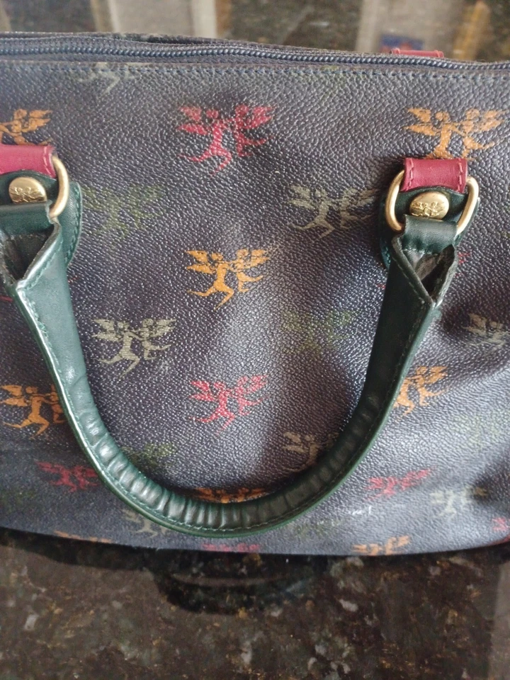 VINTAGE PIERO GUIDI HANDBAG WITH ANGELS, MADE IN ITALY - Image 2 of 4