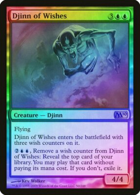 Djinn of Wishes FOIL Magic 2010 / M10 PLD Blue Rare MAGIC MTG CARD ABUGames  | eBay