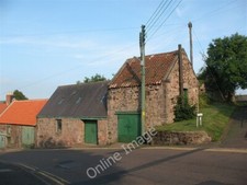 Photo 6x4 Green doors on Ramsey's Lane Wooler Several old buildings with  c2009
