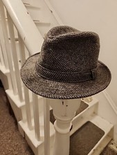 VTG ADAM New York 100% Wool Gray Fedora Men’s Large Dress Hat USA Made 1980s