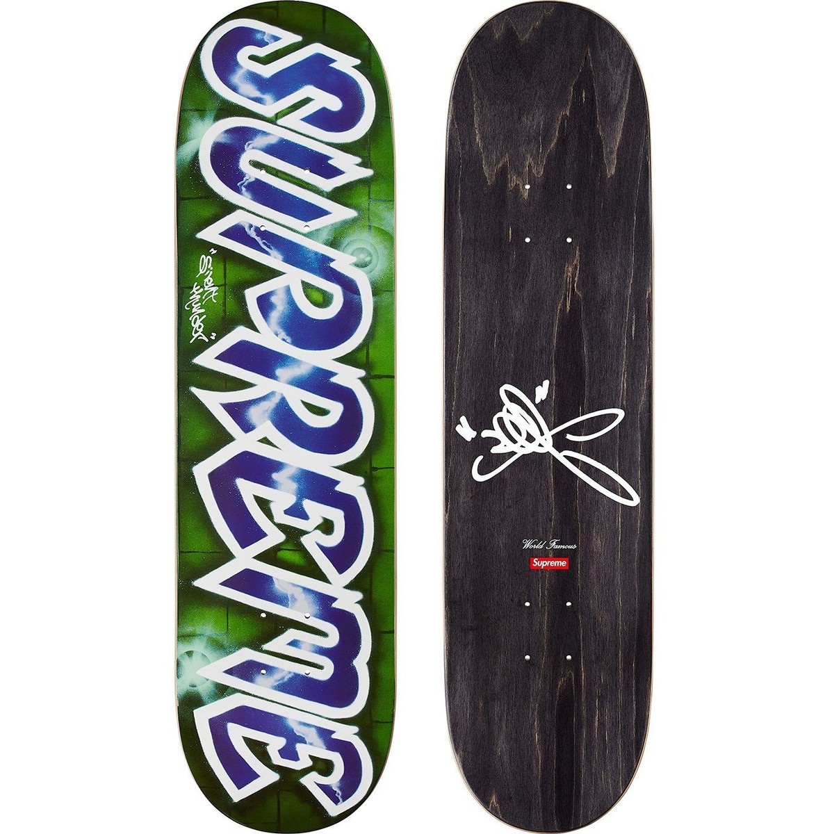Supreme x Lee Quinones Lee Logo Skateboard Deck SS18 Supreme x Lee Quinones Lee Logo Skateboard Deck SS18