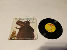 VTG 1960'S THE HAPPY HIPPO ARNOLD STANG MUSIC PETER PAN 45 RPM RECORD G-VG COND