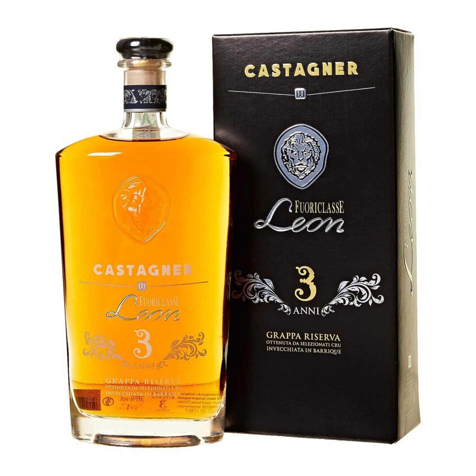Castagner Grappa Fuoriclasse Leon Riserva con Astuccio da 70 cl 38% Vol.