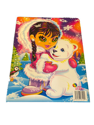 Lisa Frank 2 Pocket Folder Polar Girl Anana & Roary Bear NEW & UNPUNCHED