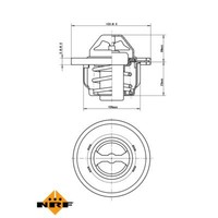 NRF Thermostat KüHlmittel Mit Dichtring FüR Dacia Duster Logan MCV Renault