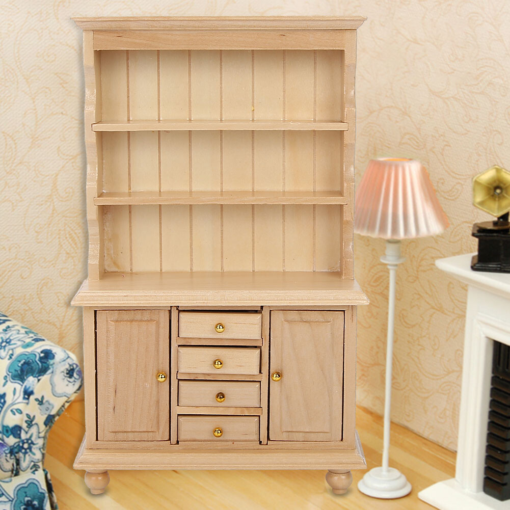 112 Doll House Accessories Wooden Three Layers Simulation