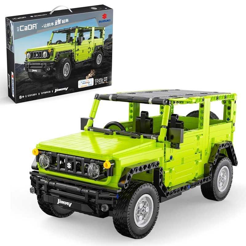 CaDA Suzuki Jimny 579 Pieces 1:12 Brickset 3D Model RC Dual Mode Control C51201W - Image 10