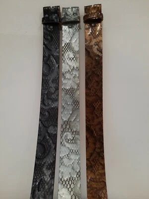 ♥ umjuBELT Gürtel King Snake braun grau anthrazit Vollrindleder 80 85 90 95 100