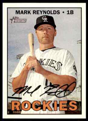 2016 Topps Heritage HN Mark Reynolds #607 Colorado Rockies