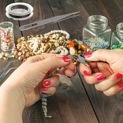 Jewelry Making Supplies Kit Findings Sterling Beading Repair Tools Set DIY Craft - Picture 114 of 122