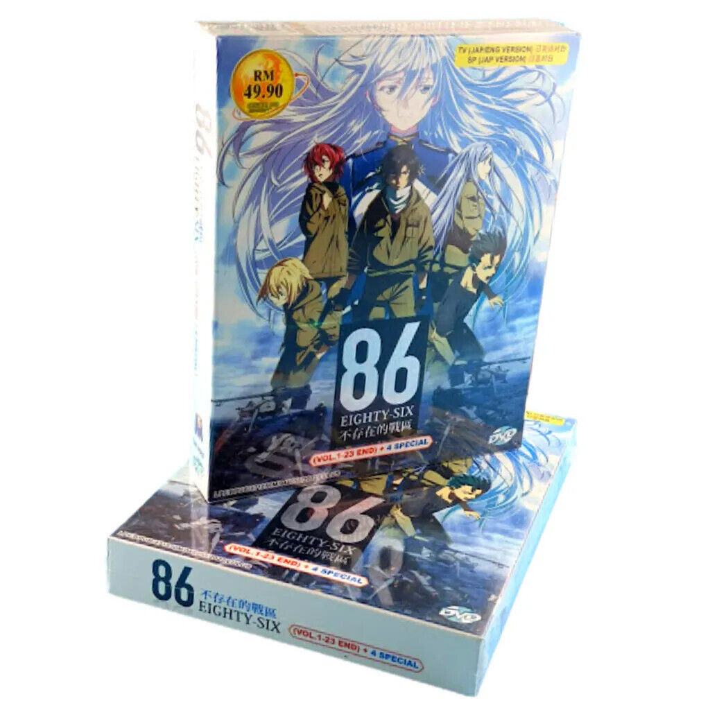 DVD Anime 86 Eighty Six (Part 1+2) Complete Series (1-23 End) +4 Special  English