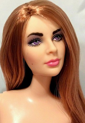 Nude Ooak Liz Taylor White Diamonds Articulated Barbie Hybrid